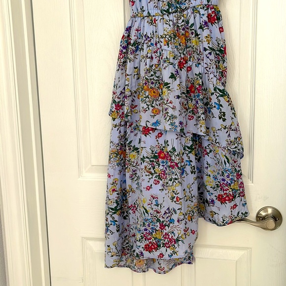 Floral midi dress, asymmetrical. - Picture 5 of 8